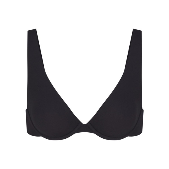 SKIMS NWT Fits Everybody High Apex Plunge Bra 34DD Onyx (SK0025) - Picture 3 of 4
